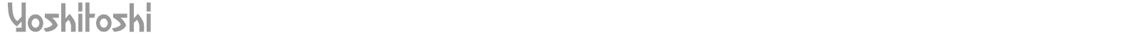 Yoshitoshi font preview